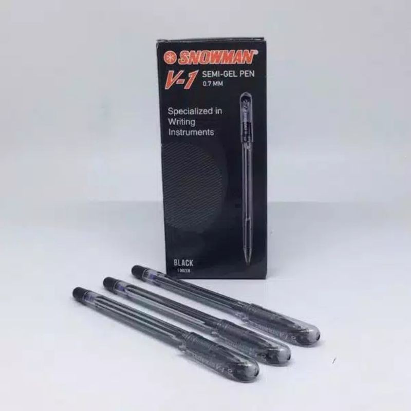 (ECER) PULPEN SNOWMAN V1 SEMI GEL PEN ECER