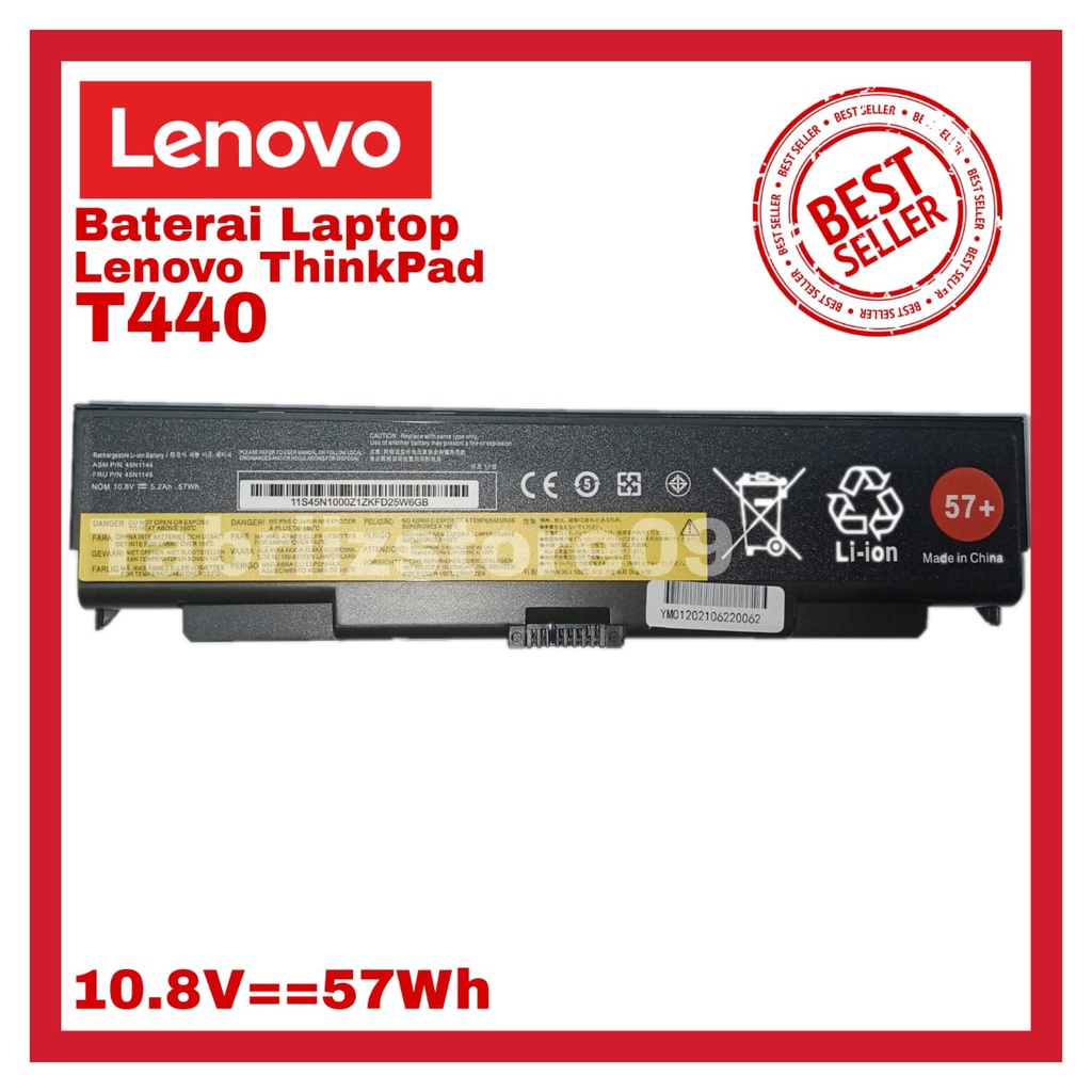 Baterai batre bettery Lenovo T440P T540P W540 L440 L540 45N1158 0C52863 0C52864 45N1163