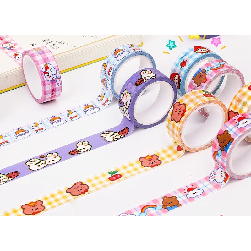 

[areum.in] Washi Tape Imut Cute Colorful 15 mm x 5 m
