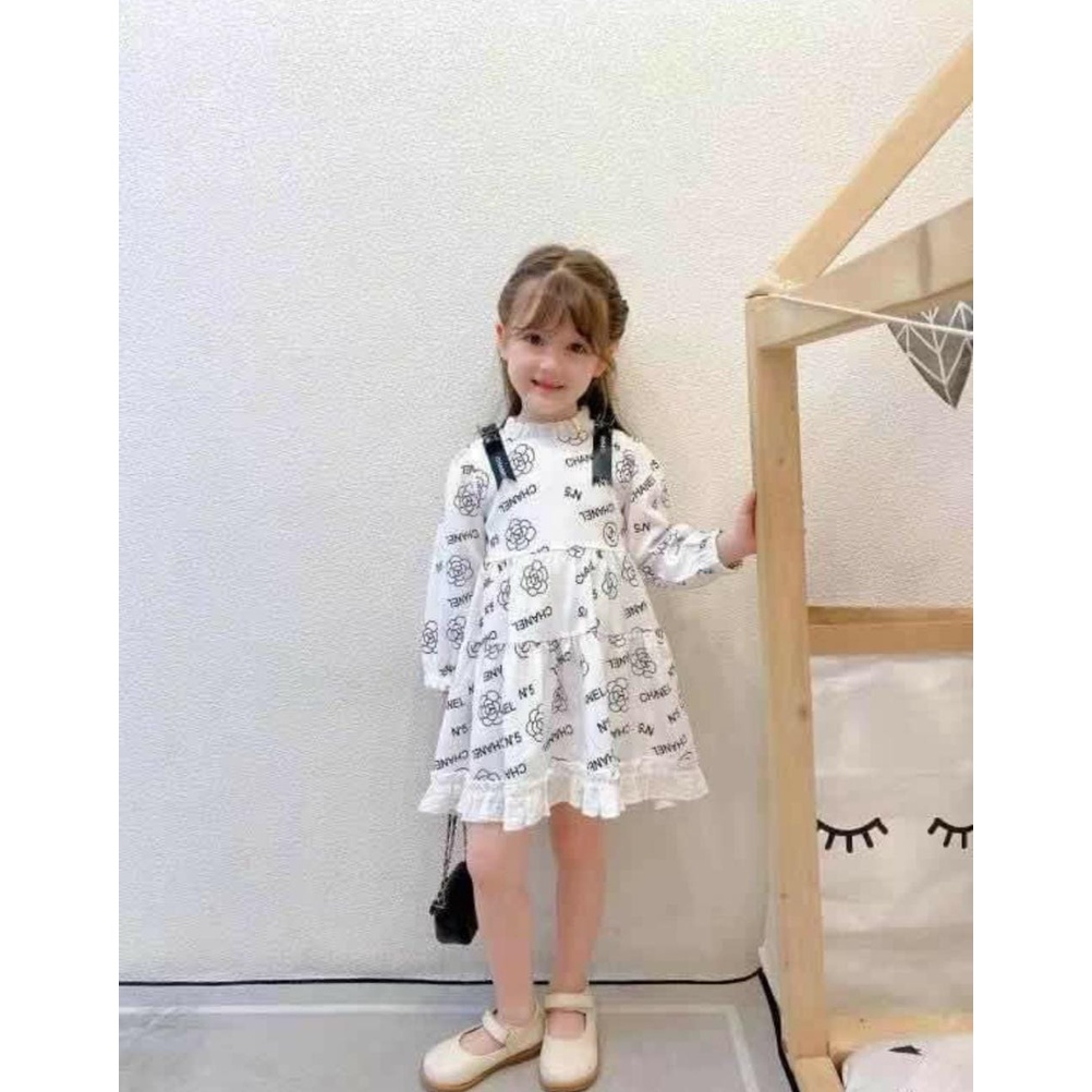 Dress Anak Perempuan Impor Branded Putih ukuran 1-8tahun
