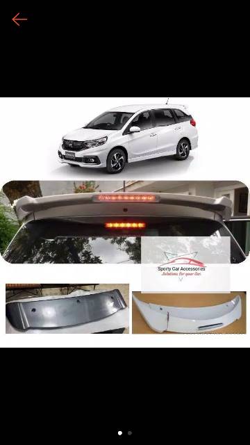 Spoiler mobilio dan brv plus lampu sudah warna