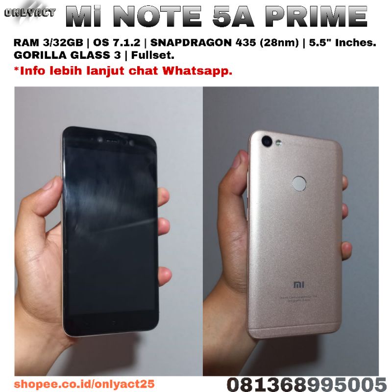 Xiaomi Note 5A Prime | 3/32GB | Gold | Second.
