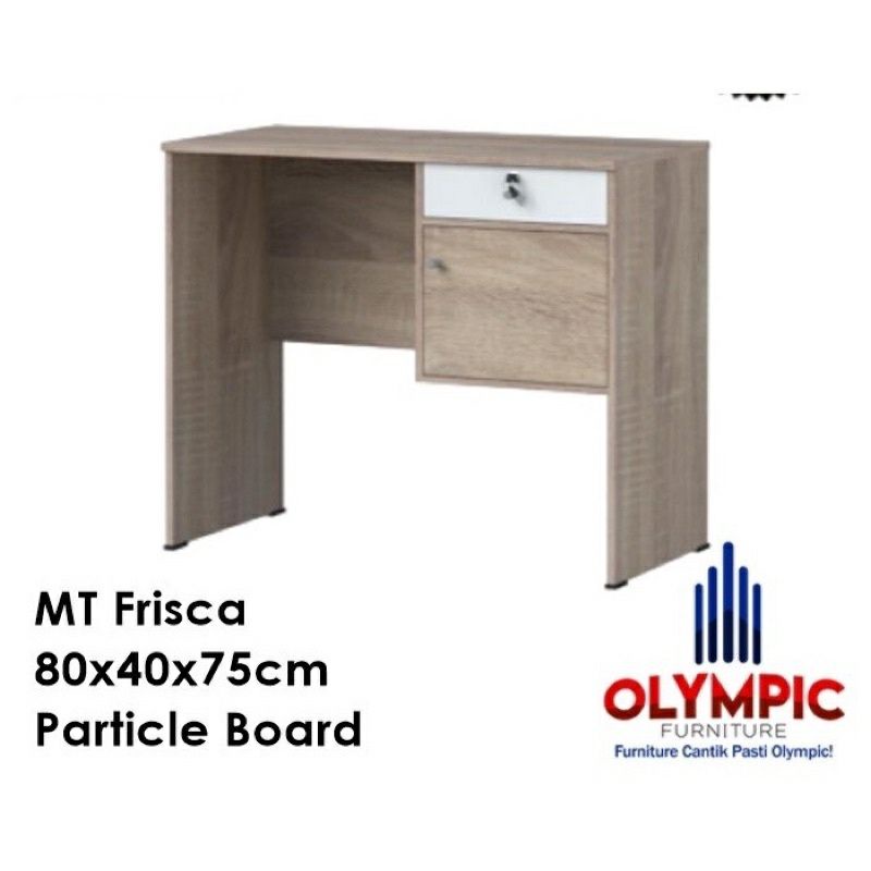 ￼Olympic MT Frisca Meja Kayu Kerja Kantor Tulis Kasir Belajar Kios Laci Kunci Kecil Tanggung