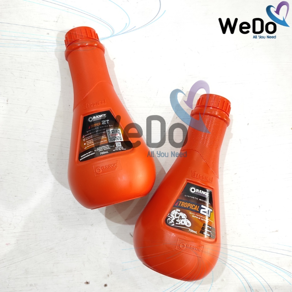 Oli Samping Orange Tropical 2 Tak 700 ml Sintetik Racing Performance Synthetic Oil 2T Universal Hond
