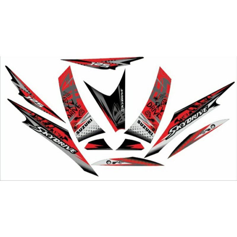 Striping sticker skydrive