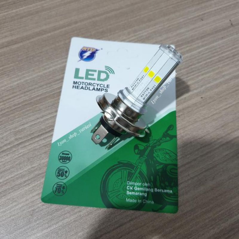 Lampu Depan LED H4 Vixion Scoopy M11P RTD