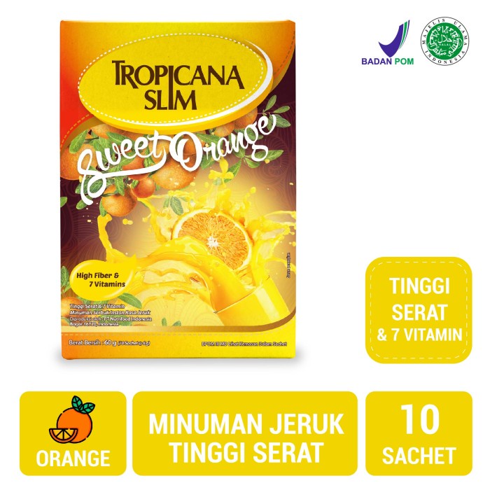 

LAINNYA-KEMASAN-MINUMAN- TROPICANA SLIM SWEET ORANGE (10 SCH) - SUGAR FREE -MINUMAN-KEMASAN-LAINNYA.