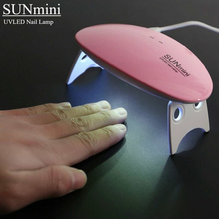 SUN MINI UV LED LAMP GEL POLISH LAMPU PENGERING KUTEK GEL SUN MINI PINK