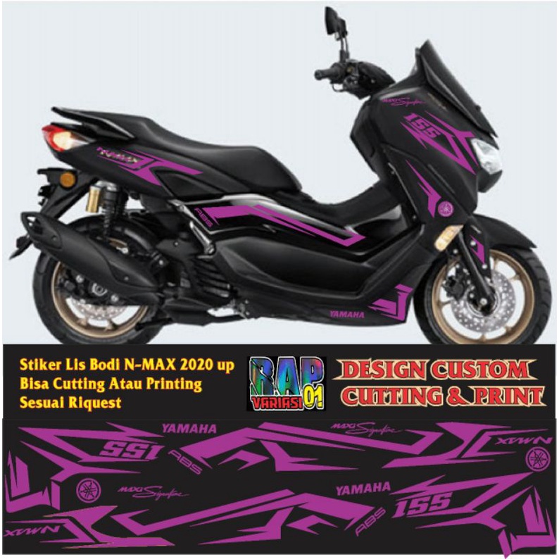 Stiker Nmax new dan Maxi Signaturee