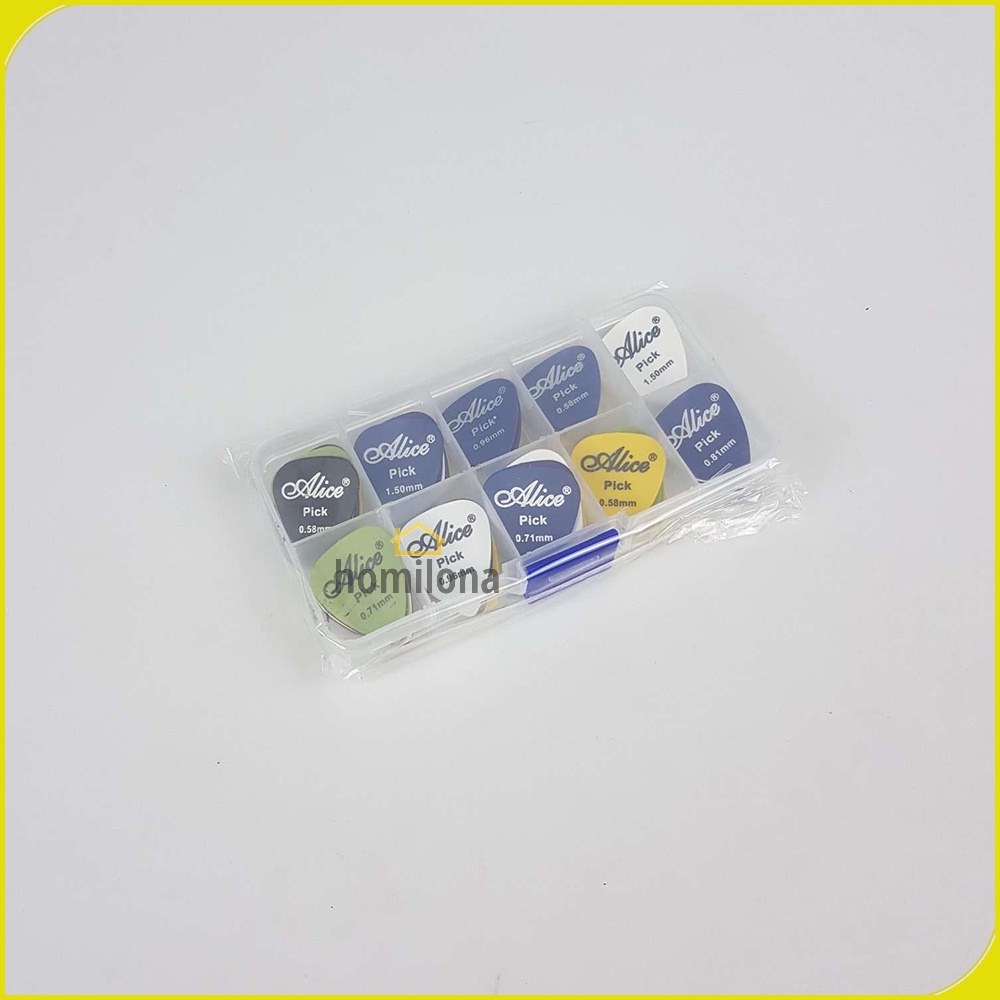 Pick Gitar Akustik 50 PCS Alice A011A atau 12 PCS Alice AP-12P - Multi-Color