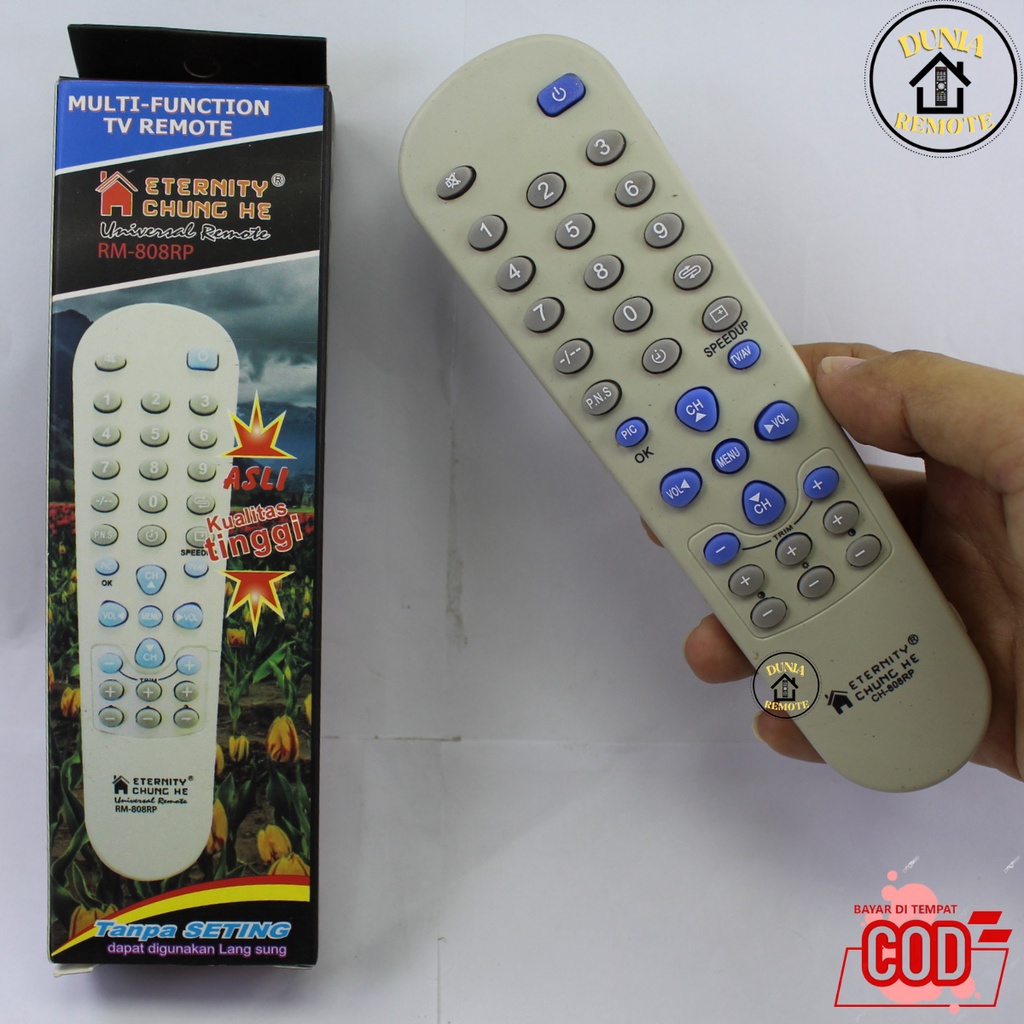 Remot Remote MULTI TV TABUNG KHUSUS CINA CH 808 pengganti remote TV china