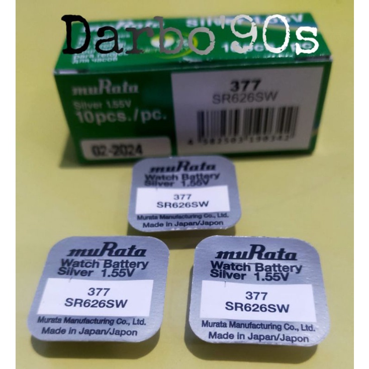 BATERAI ORIGINAL MURATA SR626SW MURATA 377 MURATA 626 ORIGINAL