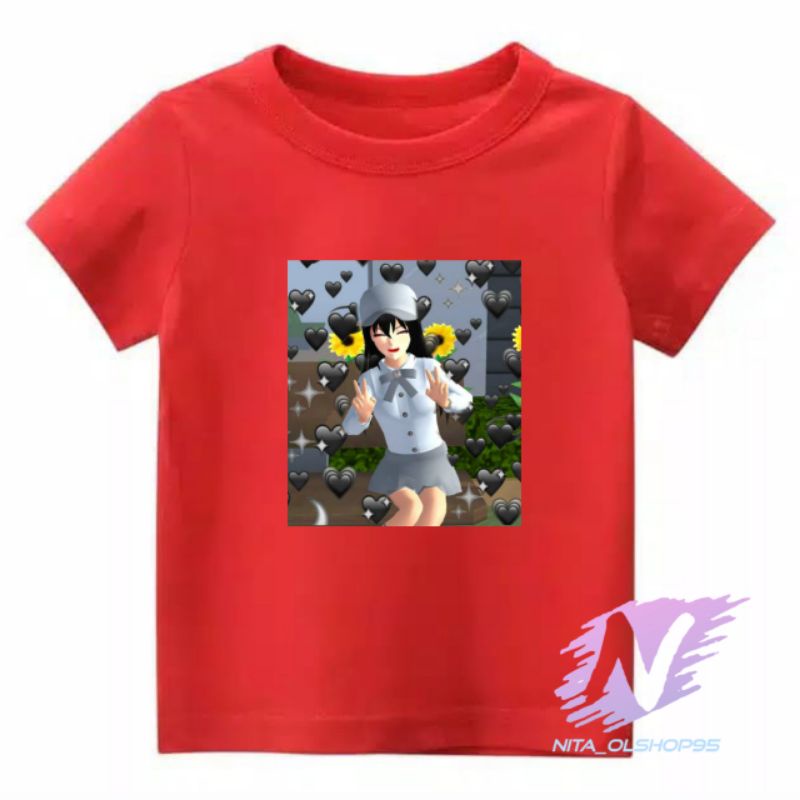 kaos sakura school simulator baju kaos anak sakura