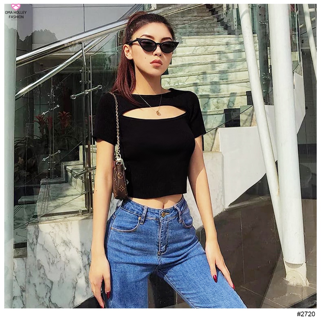 (COD) OH Fashion Tyler Blouse Crop Top #2720