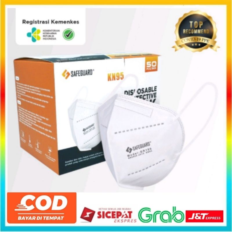Masker KN95 Safeguard isi 50 pcs Murah