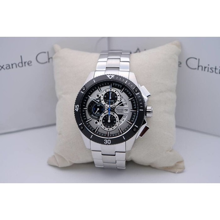 Alexandre Christie AC 6465 Silver Black Original