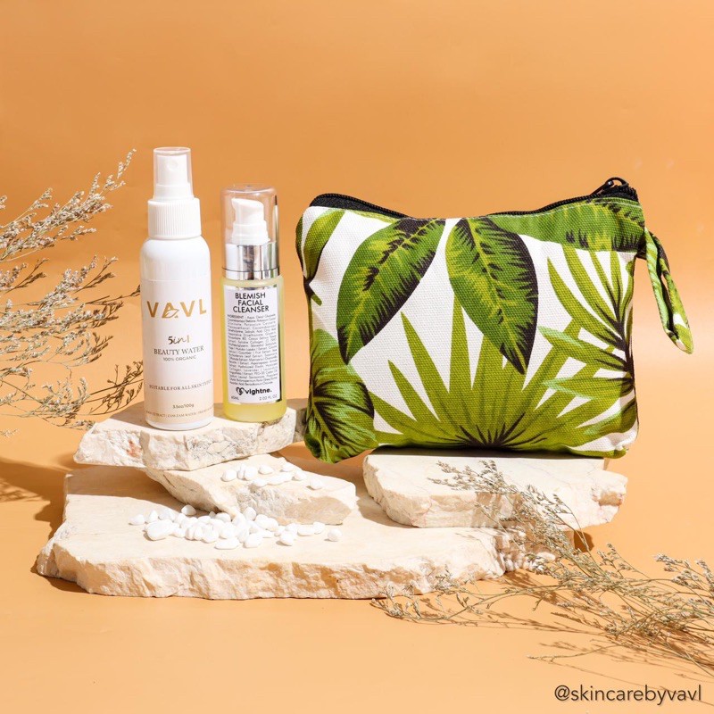 VAVL BEAUTY WATER & VAVL FACIAL CLEANSER (free pouch) FACEMIST | FACEMIST SAFRON | SKINCARE BPOM