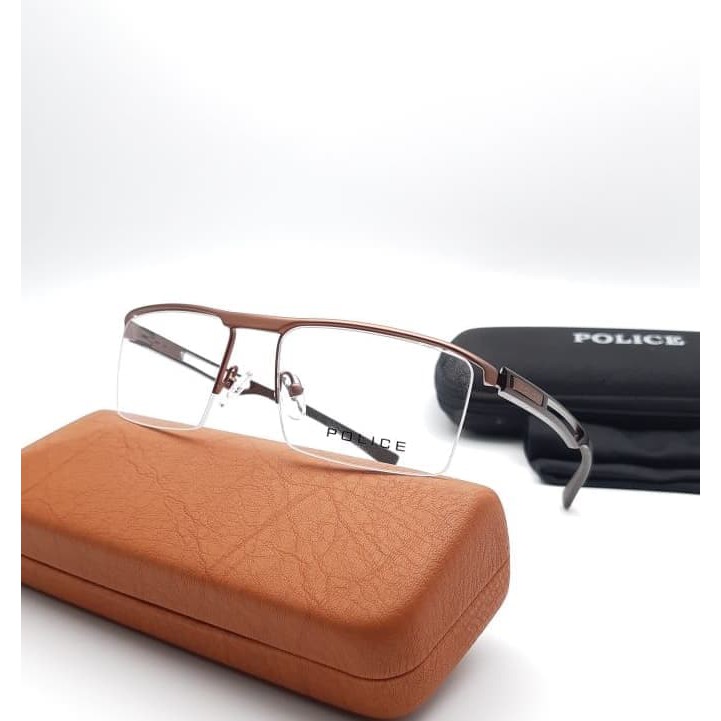 FRAME KACAMATA PRIA WANITA BACA KEKINIAN PROMO FRAME POLICE Q- 48 SUPER