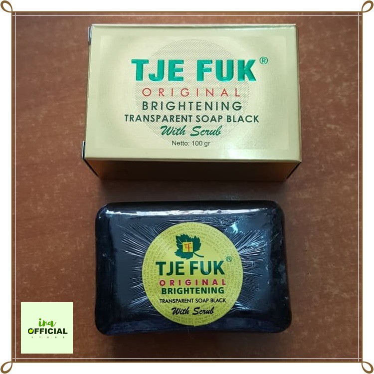 Tje Fuk Transparent Soap Black 100gr (sabun hitam)