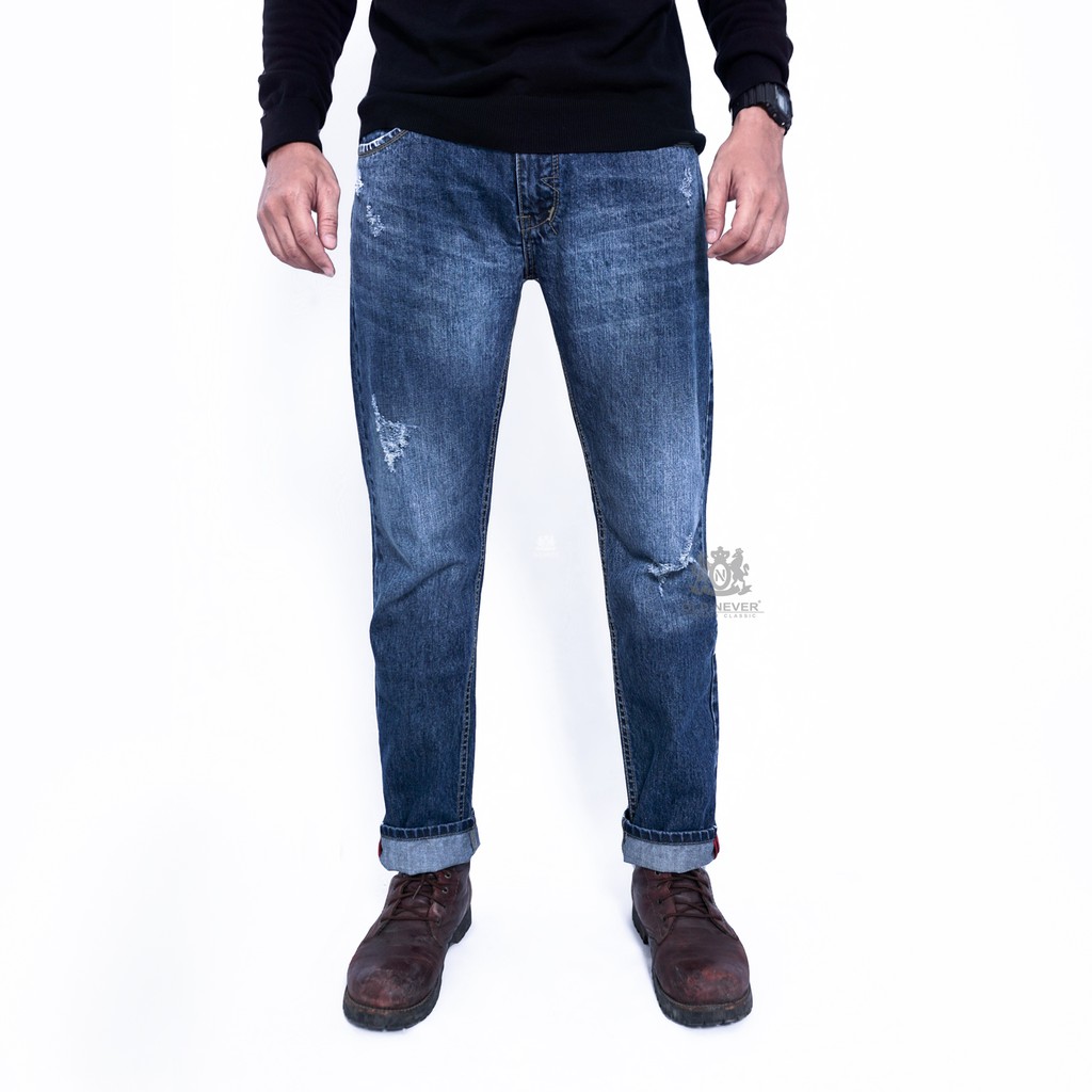 OLD NEVER CELANA JEANS  PRIA  PANJANG SLIM FIT PREMIUM 