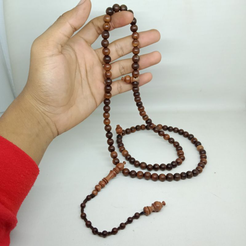 Tasbih Kayu Setigi Wulung Hitam Super Size 8mm ORIGINAL!!