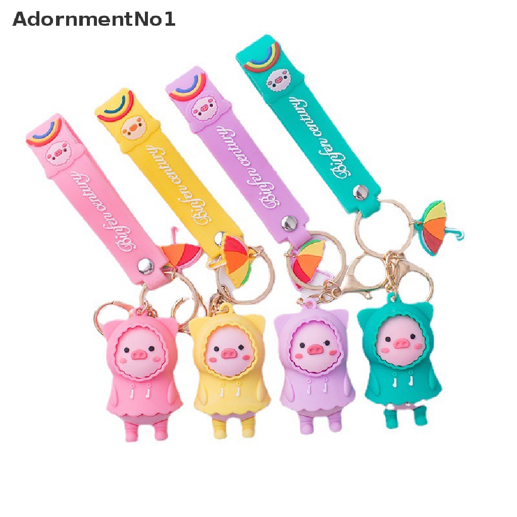 (AdornmentNo1) Gantungan Kunci Boneka Kartun Babi Bahan Metal