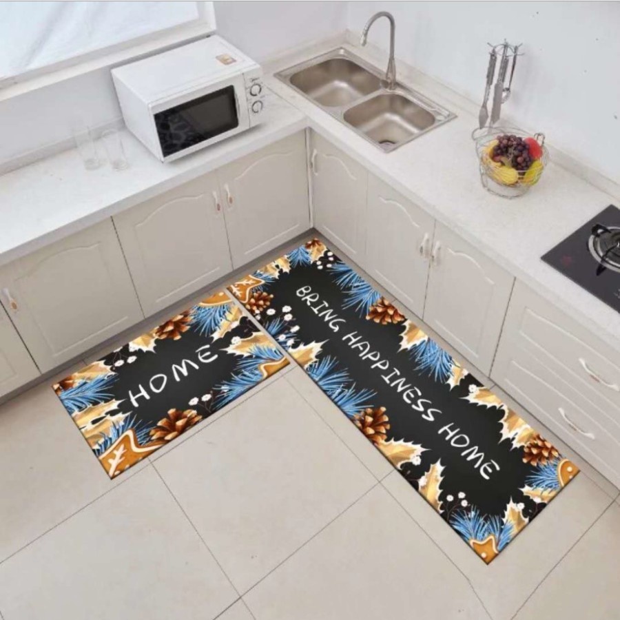 2 in 1 Kitchen Floor Mat / Keset Alas Lantai Rumah Dapur Anti Selip ET