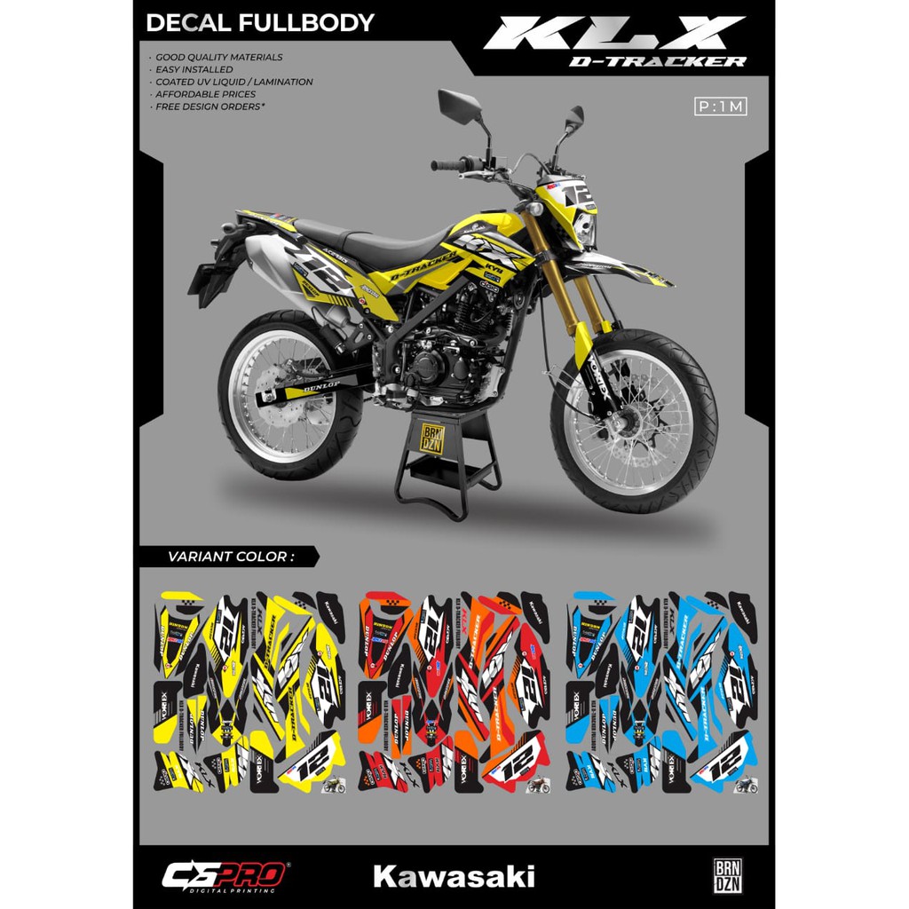 decal KLX D-TRACKER