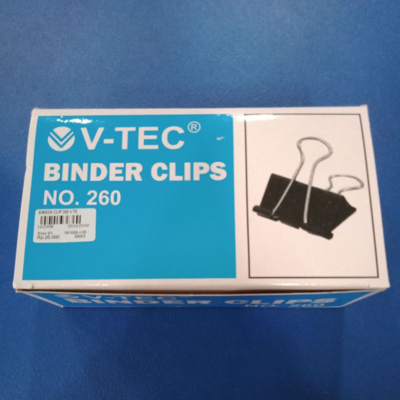 

Binder Clips No. 260 V-Tec