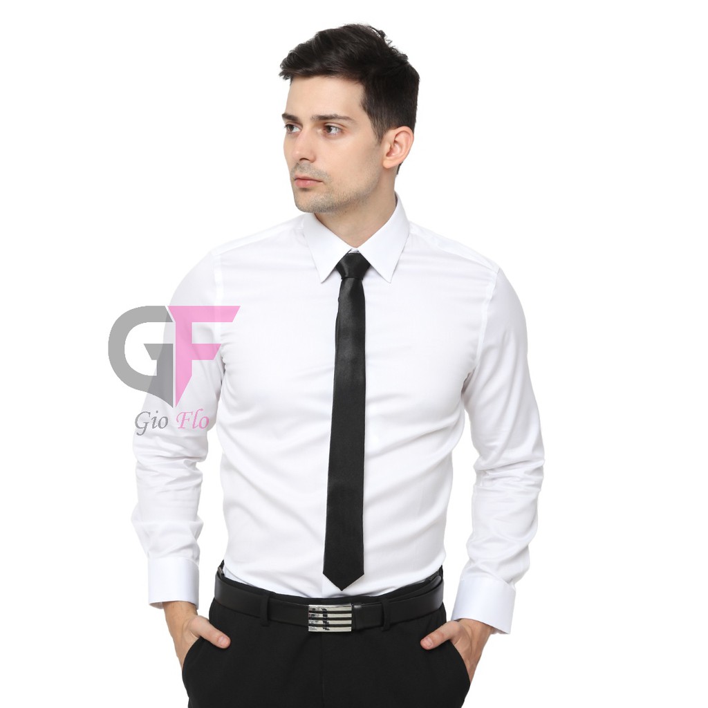 GIOFLO Dasi Slimfit Polos 2 Inch Hitam / TIE 447