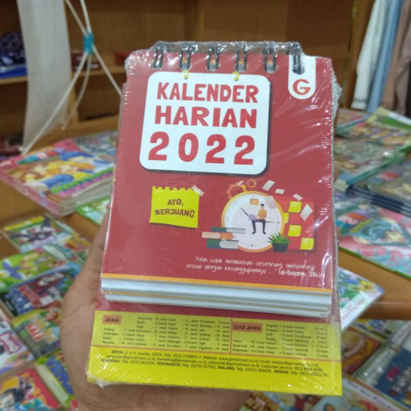 Kalender Meja 2022 Kalender Harian Ayo Berjuang