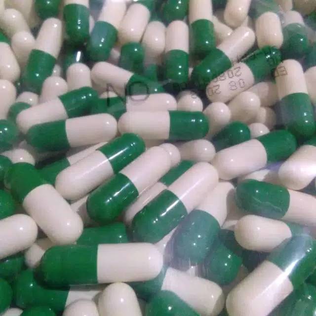 Kapsul Kosong 0 Hijau Putih Isi 1000 Kapsul