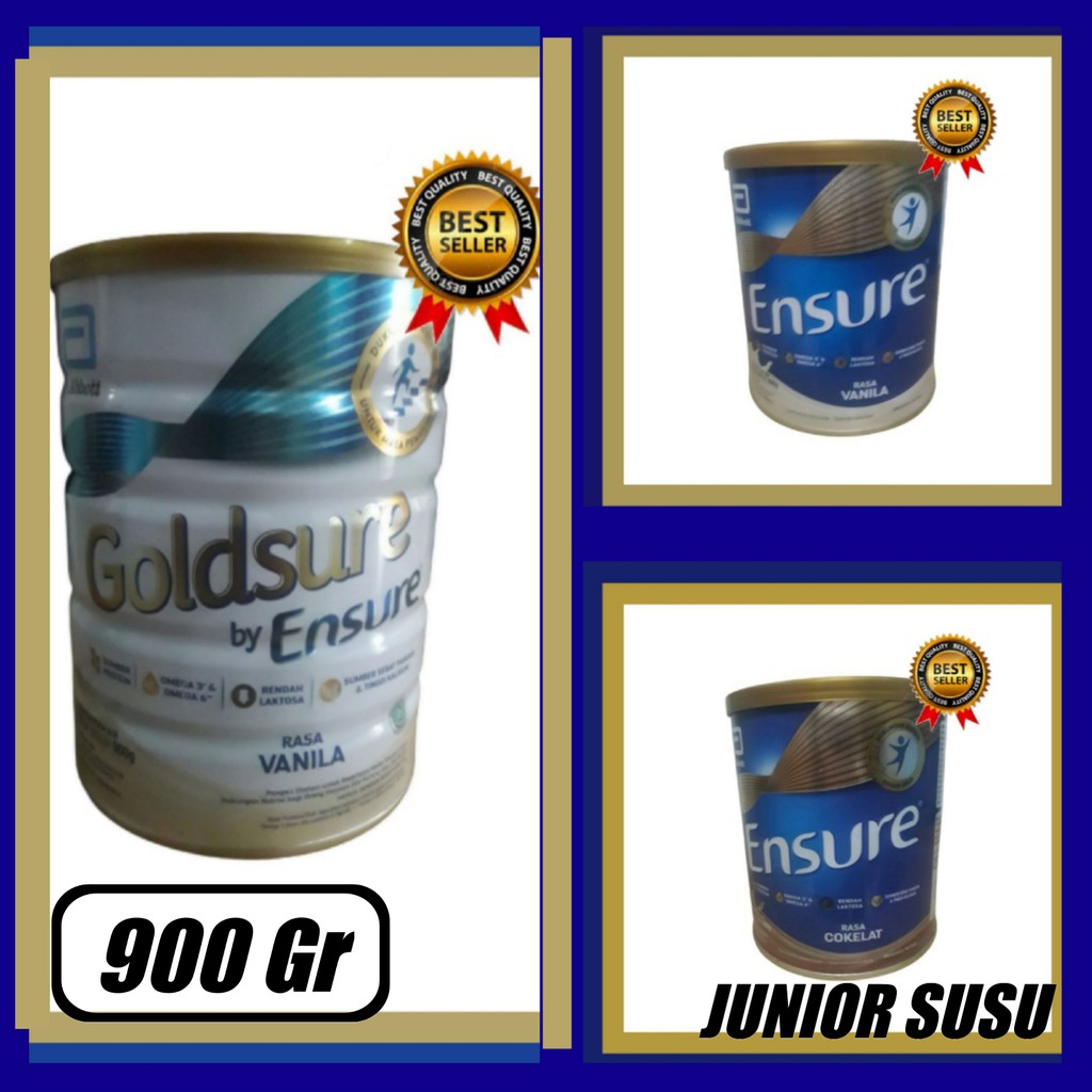 GOLDSURE/ ENSURE COKLAT VANILA Gold 850 GRAM (kemasan baru)