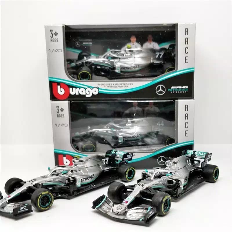 Diecast Formula 1 Miniatur F1 Mercedes AMG #44 Lewis Hamilton 2019