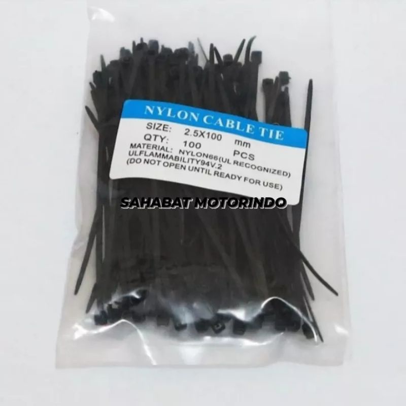 

Tali ties / Kabel Ties / Tali krek ukuran 2.5x100mm 10cm