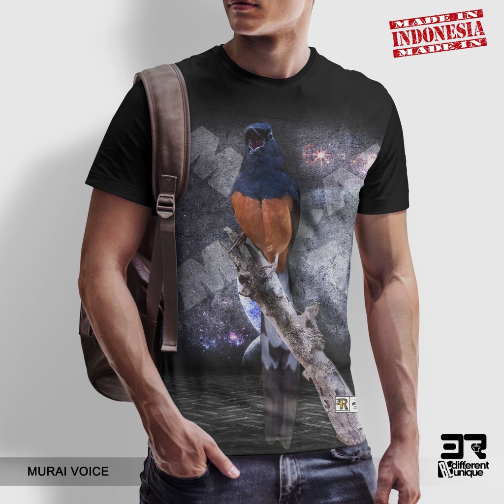 [ COD ] KAOS PRINTING GAMBAR BURUNG MURAI VOICE - BAJU KICAU MANIA LOVERS MURAI BATU MEDAN DISTRO OR