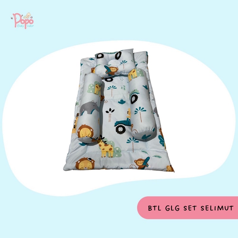 Bantal Anti Peyang Guling Selimut Set Bayi (Set Bedcover)