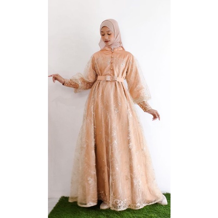 LADY DIANA GAUN pesta pengantin mewah full tulle bordir / baju kondangan / prewedding / lamaran / wisuda / wedding bisa dipesan couple / tersedia ukuran kecil hingga jumbo