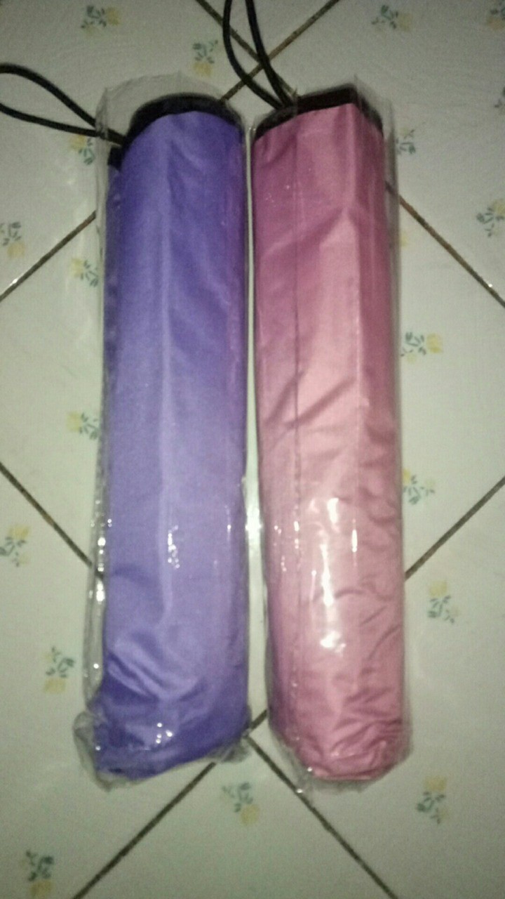 Payung Lipat 3d Magic Umbrella Dimensi Lapisan Hitam Anti Uv - Pink Nd