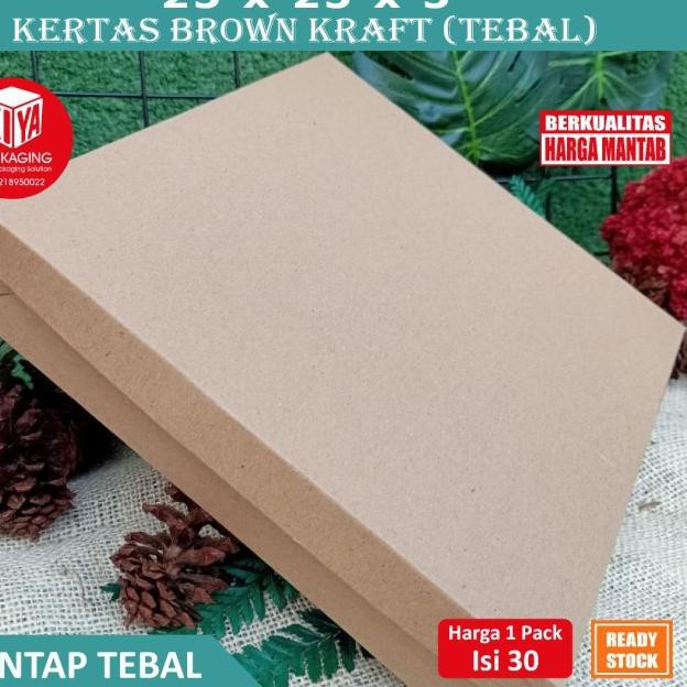 

☻ box pizza 25x25 brown kraft - polos coklat ✶