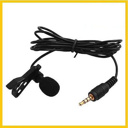 Pusatbarangrumahtangga Mic External Cllip Handphone Laptop Zoom Google 3.5 mm