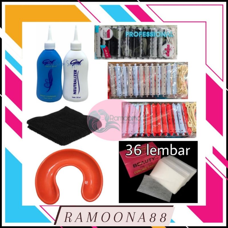 Paket Keriting Rambut | Obat Keriting GOOD + Alat Keriting Rambut