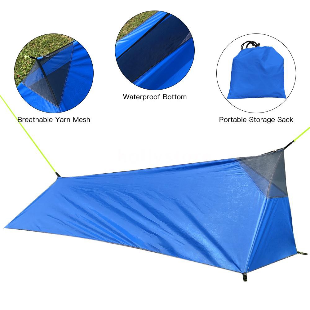 Backpacking Tent Outdoor Camping Sleeping Bag Tent Lightweight Single Person Tent With Mosquito Net Shopee Indonesia