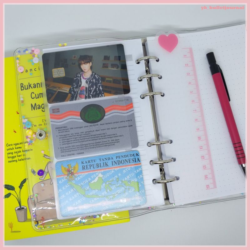 

Cardbag Binder A6/ Card Holder A6/ Cardbag PVC A6
