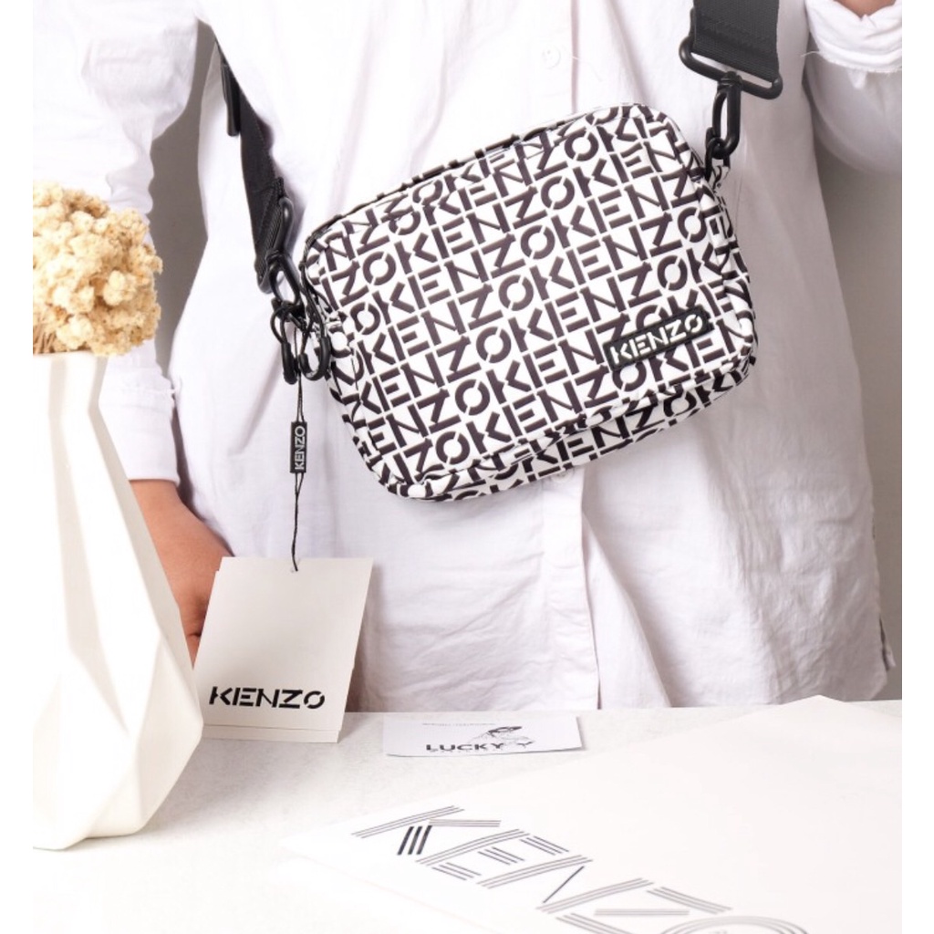 Kenzo Repeat Bag In White - ORIGINAL 100%