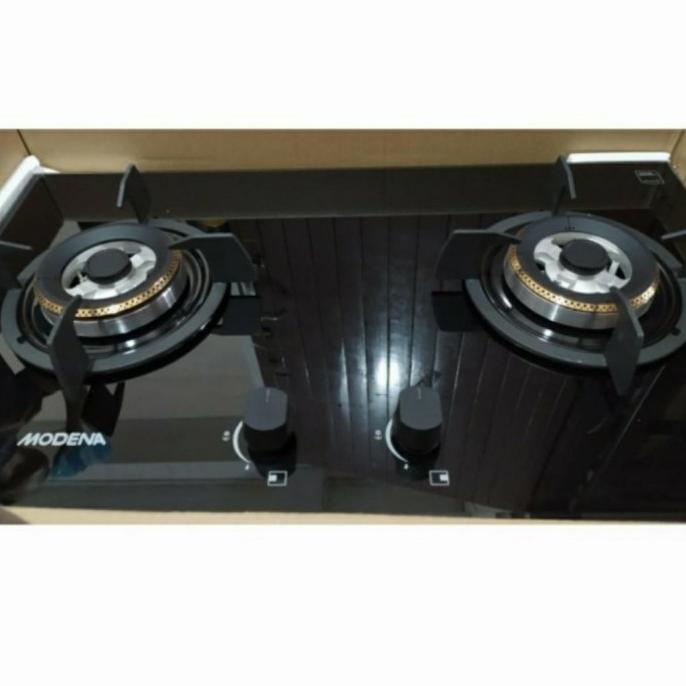 Kompor Tanam 2 Tungku Kaca Modena Bh 5725 Lk/Kompor Modena Bh 5725 Lk Rereeegrosirr