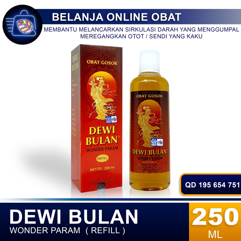 Obat Gosok Dewi Bulan 250ml // Minyak gosok nyeri otot dan sendi