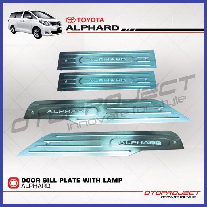 Door Sill Plate Led Toyota Alphard Otoproject Sillplate Samping Led