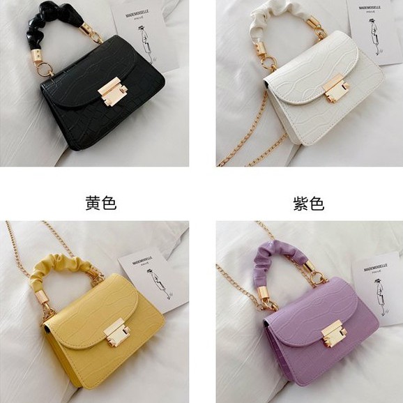 INFY- Tas Selempang Mini Trendy Stall Messenger Bag Wild Ins Single Shoulder Bag Tas Top Handle W137