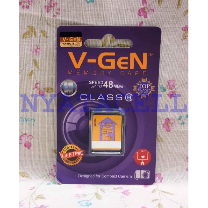 Vgen 16GB SD Card HC / 16 GB Original / Camera Digital /Memory /Memori